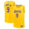 Bronny James Los Angeles Lakers 2024 NBA Draft Fast Break Player Exclusif Jersey Icon Edition Gold