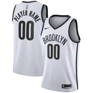 Brooklyn Nets Nike 2020/21 Swingman Custom Jersey Association Edition White Gracieux