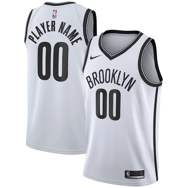 Brooklyn Nets Nike 2020/21 Swingman Custom Jersey Association Edition White Gracieux