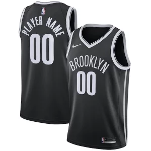 Brooklyn Nets Nike 2020/21 Swingman Custom Jersey Icon Edition Élégant Black