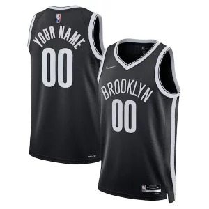 Brooklyn Nets Nike 2021/22 Diamond Swingman Admirable Custom Jersey Icon Edition Black