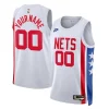 Brooklyn Nets Nike Unisex 2022/23 Custom Swingman Jersey Classic Edition White Moderne