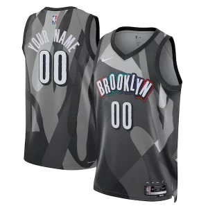 Brooklyn Nets Nike Unisex 2024/25 Custom Swingman Jersey Éclatant City Edition Gray