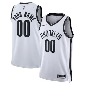 Brooklyn Nets Nike Unisex Swingman Admirable Custom Jersey White Association Edition