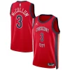CJ McCollum New Orleans Pelicans Distingué Jordan Brand Unisex Swingman Jersey Statement Edition Red