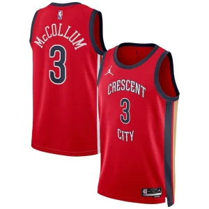 CJ McCollum New Orleans Pelicans Jordan Brand Unisex Swingman Jersey Splendide Statement Edition Red