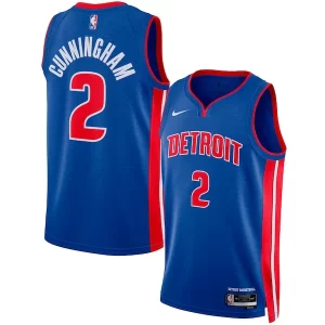 Cade Cunningham Detroit Pistons Gracieux Nike Unisex Swingman Jersey Icon Edition Blue/White