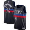 Cade Cunningham Detroit Pistons Jordan Brand Unisex Swingman Jersey Statement Edition Black Uniques