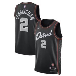 Cade Cunningham Detroit Pistons Nike Unisex Captivant 2023/24 Swingman Jersey Black City Edition