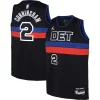 Cade Cunningham Stylish Detroit Pistons Jordan Brand Youth Swingman Jersey Statement Edition Black