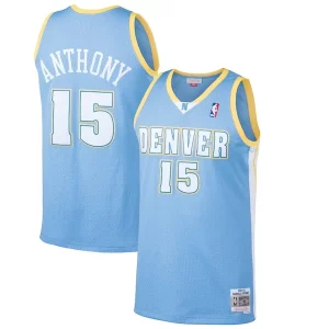 Carmelo Anthony Denver Nuggets Hardwood Classics Swingman Jersey Light Admirable Blue
