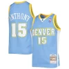 Carmelo Anthony Denver Nuggets Premium Youth 2003 04 Hardwood Classics Swingman Jersey Powder Blue