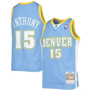 Carmelo Anthony Denver Nuggets Premium Youth 2003 04 Hardwood Classics Swingman Jersey Powder Blue