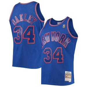 Charles Oakley New York Knicks 1996/97 Commémoratif Hardwood Classics Swingman Jersey Blue