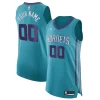 Charlotte Hornets Jordan Brand Authentic Custom Jersey Teal Icon Prime Edition