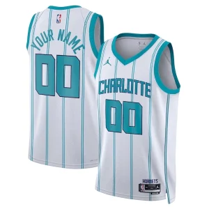 Charlotte Hornets Jordan Brand Unisex Swingman Custom Jersey White Association Edition Prime
