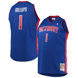Chauncey Billups Detroit Pistons 2003/04 Big & Authentique Tall Hardwood Classics Swingman Jersey Blue