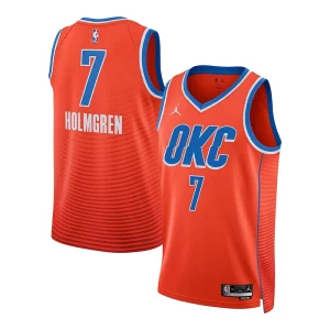 Chet Holmgren Oklahoma Tendance City Thunder Jordan Brand Unisex Swingman Jersey Statement Edition Orange
