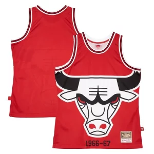 Chicago Bulls Hardwood Classics Blown Out Fashion Jersey Red Bold