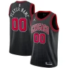 Chicago Bulls Jordan Brand Swingman Custom Jersey Haut de gamme Statement Edition Black
