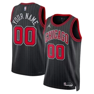 Chicago Bulls Jordan Brand Unisex 2022/23 Exquisite Swingman Custom Jersey Statement Edition Black