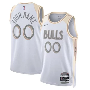 Chicago Bulls Nike Uniques Unisex 2024/25 Custom Swingman Jersey City Edition White