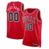 Chicago Bulls Nike Unisex Swingman Custom Jersey Red Icon Dashing Edition