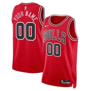 Chicago Bulls Nike Unisex Swingman Custom Jersey Red Icon Dashing Edition