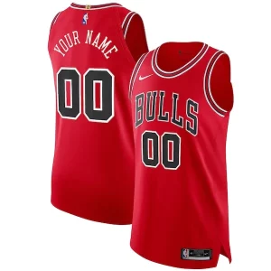 Chicago Bulls Premium Nike Authentic Custom Jersey Red Icon Edition