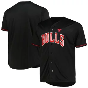 Chicago Bulls Profile Big Collectible & Tall Pop Jersey Black