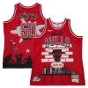 Chicago Bulls x Tats Cru Hardwood Classics Sophistiqué Fashion Jersey Red