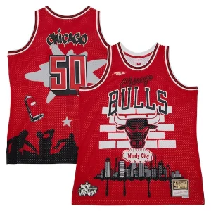 Chicago Bulls x Tats Cru Hardwood Classics Sophistiqué Fashion Jersey Red