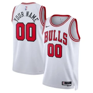 Chicago Gracieux Bulls Nike Unisex Swingman Custom Jersey White Association Edition