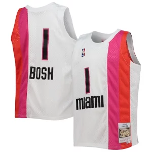Chris Bosh Miami Heat Youth 2011/12 Incontournable Hardwood Classics Swingman Jersey White