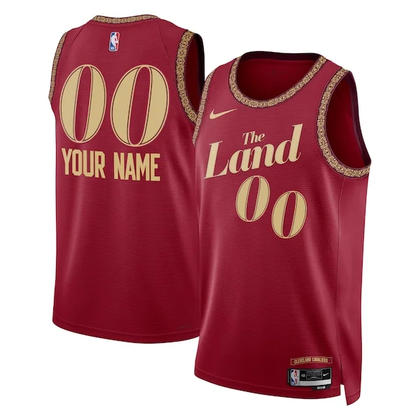 Cleveland Cavaliers Nike Luxueux Unisex 2023/24 Custom Swingman Jersey Wine City Edition