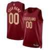 Cleveland Cavaliers Nike Unisex Swingman Custom Jersey Superbe Burgundy Icon Edition