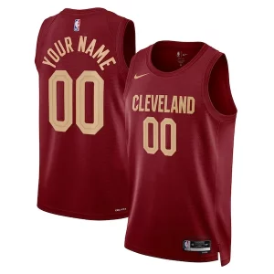 Cleveland Cavaliers Nike Unisex Swingman Custom Jersey Superbe Burgundy Icon Edition