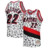 Clyde Drexler Gracieux Portland Trail Blazers 1991 92 Hardwood Classics Doodle Swingman Jersey White