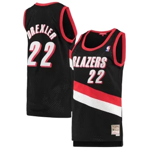 Clyde Drexler Portland Trail Blazers Women's Exclusif 1991/92 Hardwood Classics Swingman Jersey Black