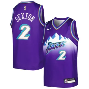 Collin Sexton Élégant Utah Jazz Nike Youth 2022/23 Swingman Jersey City Edition Purple