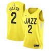 Collin Sexton Utah Jazz Nike Unisex Swingman Jersey Icon Edition Classique Gold
