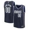 Dallas Mavericks Commémoratif Custom Fast Break Jersey Statement Edition Navy/Blue