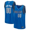Dallas Mavericks Youth Custom Fast Break Jersey Blue Icon Edition Exquisite