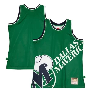 Dallas Mavericks Hardwood Classics Blown Out Fashion Jersey Authentique Green