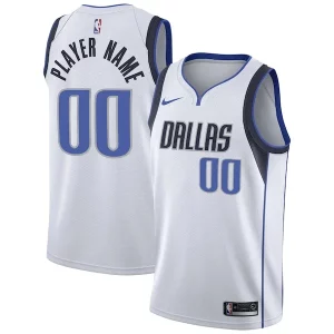 Dallas Mavericks Nike 2020/21 Premium Swingman Custom Jersey Association Edition White