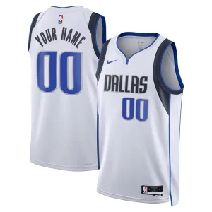 Dallas Mavericks Nike Unisex Swingman Custom Charming Jersey White Association Edition