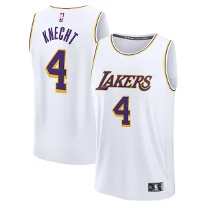 Dalton Knecht Los Angeles Classique Lakers Fast Break Replica Player Jersey Association Edition White