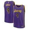 Dalton Knecht Los Vibrant Angeles Lakers Fast Break Replica Player Jersey Statement Edition Purple