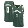 Damian Lillard Milwaukee Bucks Youth Fast Break Replica Incontournable Player Jersey Icon Edition Hunter Green