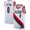 Damian Lillard Dashing Portland Trail Blazers Nike Unisex Swingman Jersey Association Edition White/Black